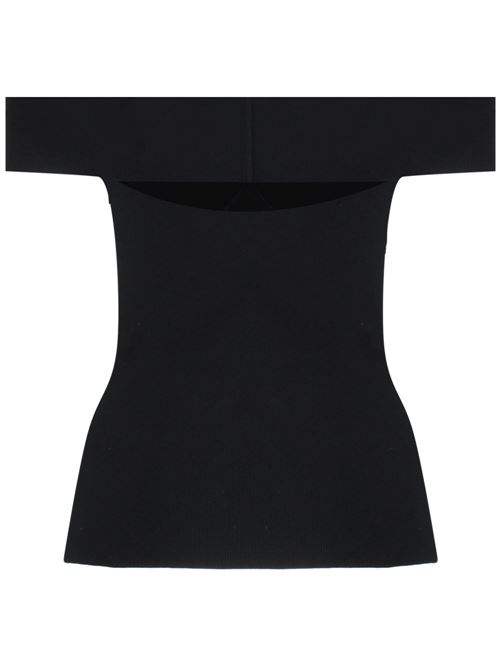 Black strapless top Federica Tosi | FTE24MK1280002